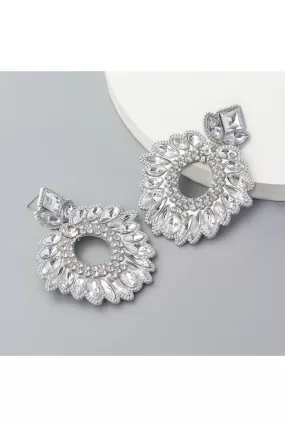 ANNABELLE EARRINGS SILVER & CRYSTAL