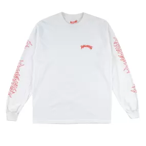 Barb Long Sleeve Tee - White/Red