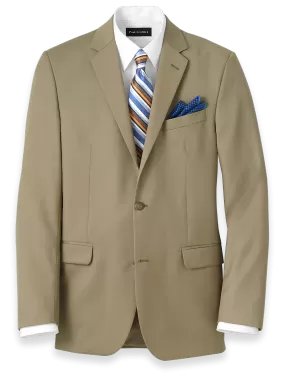 Classic Fit Wool Travel Blazer - British Tan