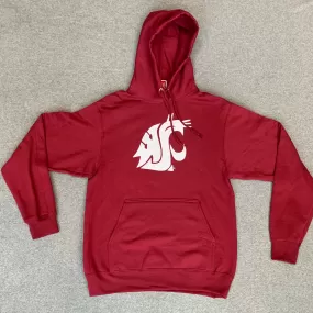 Crimson Unisex Screen Printed Logo Hoodie