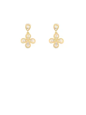 Crystal Cross Earrings