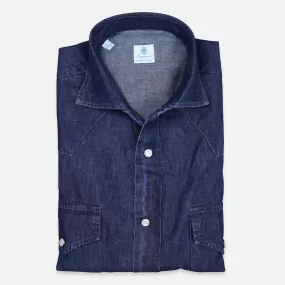 Dark Blue Denim Rodeo Shirt