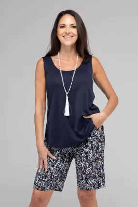 Navy Activewear Singlet Top