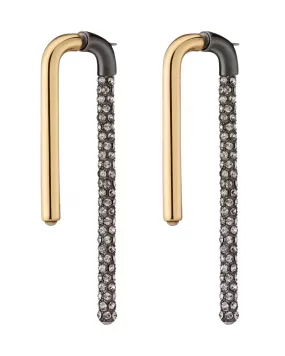 Pave Celeste Earrings (Gold/Crystal)