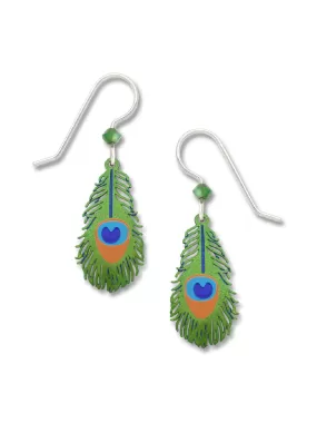 Peacock Feather Dangles by Sienna Sky