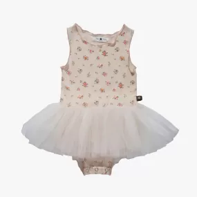 vintage flower baby tutu | ivory