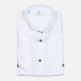 White Linen Rodeo Shirt